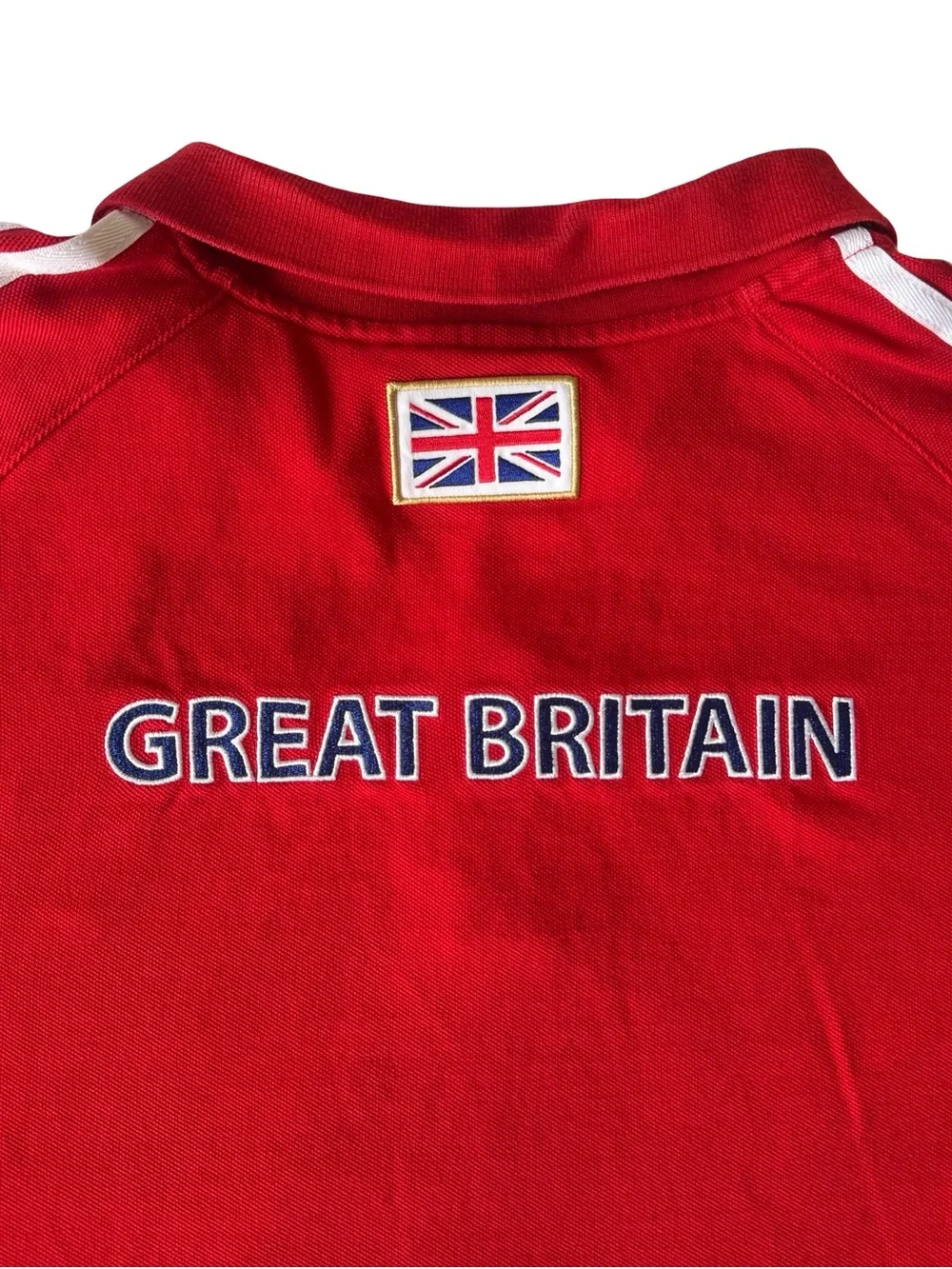 adidas Team GB Men's Red/White Cotton Polo 2012 London Olympics Size 2XL